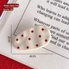 "Polka Dot Duckbill Clip: Simple, Versatile, Cute Hair Accessory for Bangs"