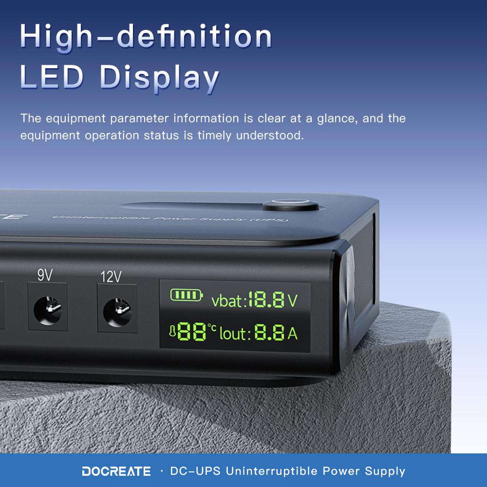 AC85 - 265V 36W UPS Uninterruptible DC Power Supply DC1036L 5V 9V 12V 24V Router Optical Cat Monitor Backup Charger Cell Phone