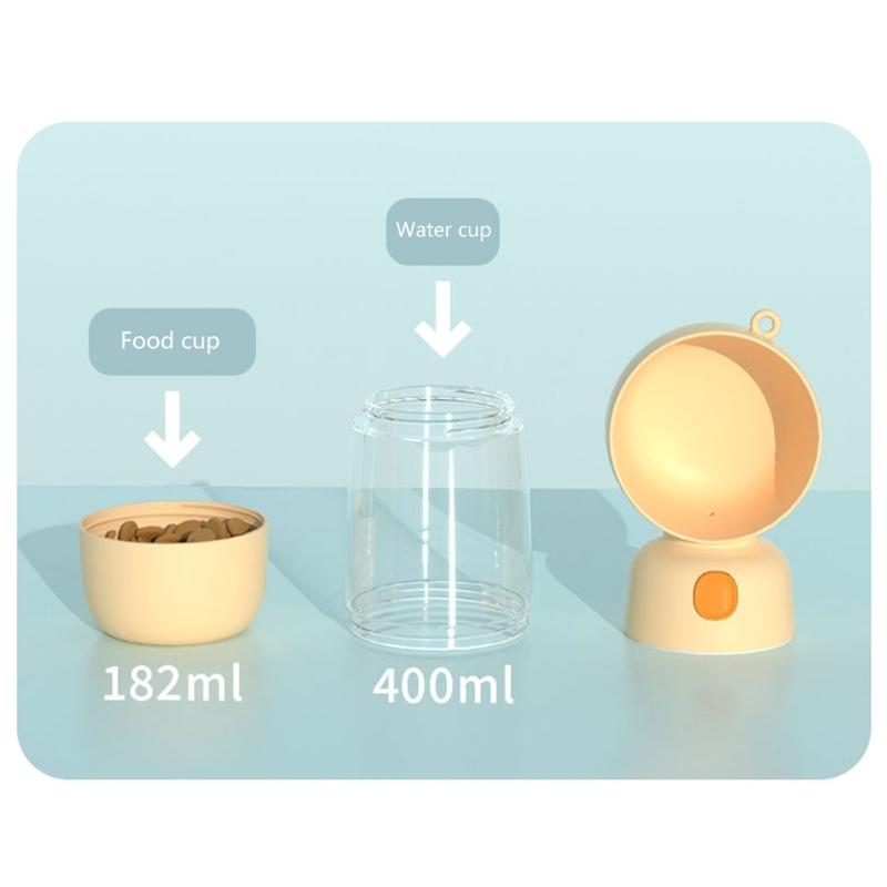 Dog Water Bottle Food Dispenser Leak Proof for Walking Hiking Travel Outdoor Walking Outdoor Walking Go out Use