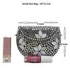 Silber Klein Größe Metalltasche Münzbörse Ethnisch Braut Kinder Tasche Party Clutch