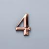 2.7-Inch Abs Metal Sensing Number Plate 7Cm Stereoscopic House Number Digital Door Head Stereoscopic Characters