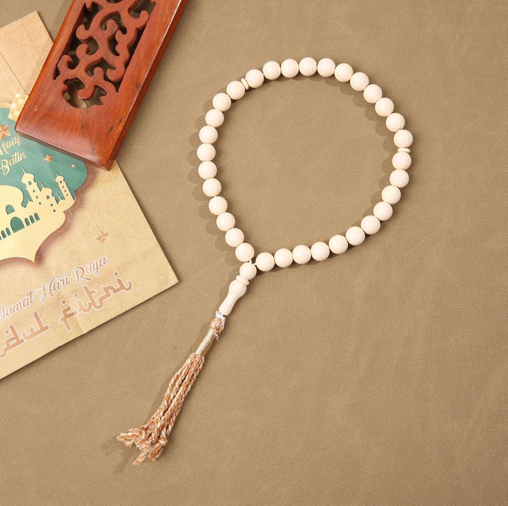 Muslim Rosary Imitation Coral Tasbih Bracelet with 33 Beads