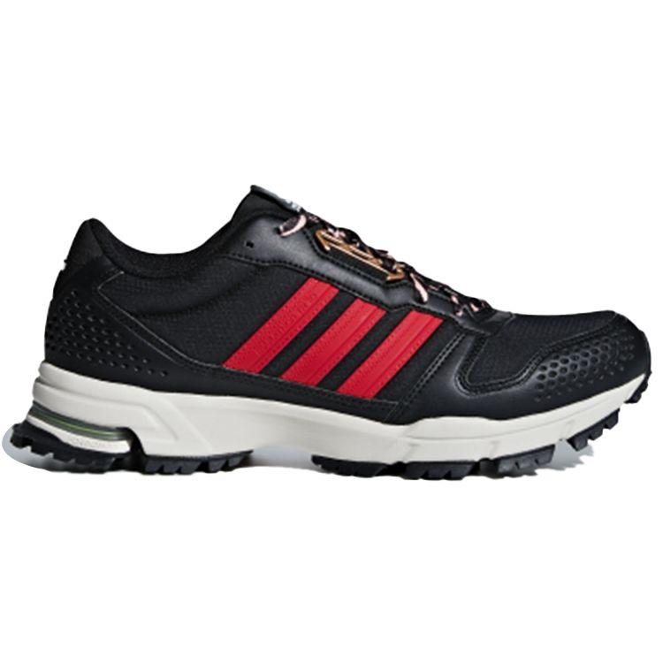 Adidas Marathon 10 TR CNY Lightweight Simple Synthetic Leather Fabric Non-Slip Low-Top Marathon Running Shoes Unisex Running Shoes Black Red BB6914