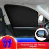 Car Side Window Sun Shades with Magnet Privacy Curtains UV Reflection Anti-Glare Feature for Front and Back Windows