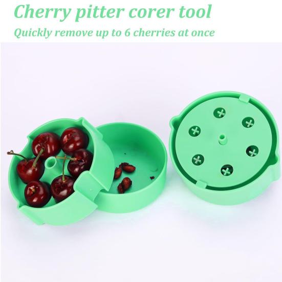 Cherry Pitter Tool Multi-Fruit Stone Remover for Cherries Olives Small Plums Efficient
