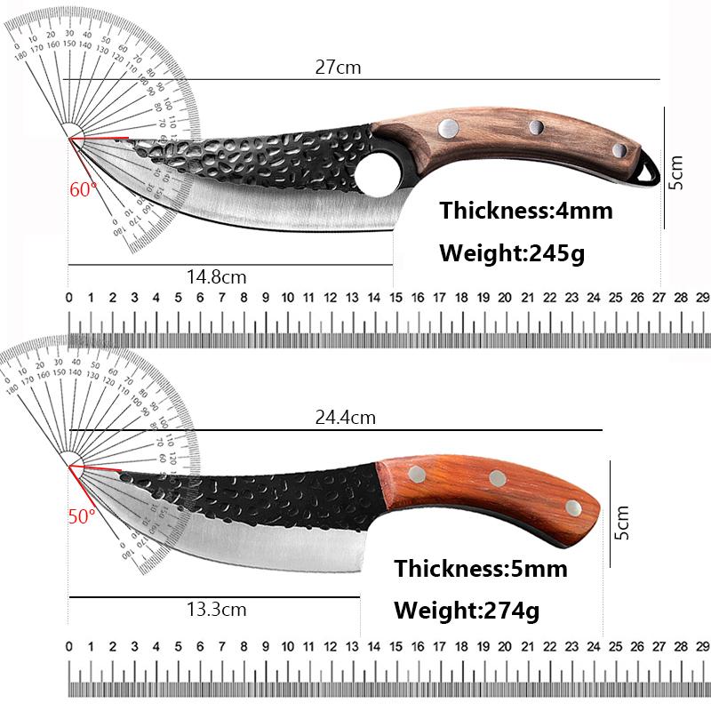 Forged Kitchen Knife Stainless Steel Boning Knife Butcher Slicing  Cleaver Fish Meat Sushi Cutter Fishing Cooking Knife