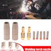 9Pcs 0.8/1.0/1.2Mm Mig Torch Gas Nozzle Tip Holder Protection Parts 15Ak Welding Torch  Coating Protection Nozzle