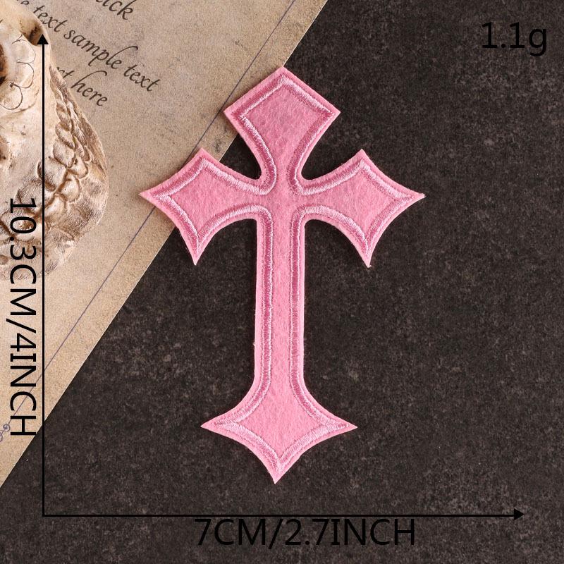 

Красочные вышитые крестики-нашивки - библейский логотип своими руками, аксессуар для одежды