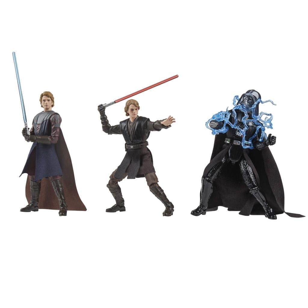 Hasbro Star Wars Vintage Collection The Journey of Anakin Star Wars cm Premium Collectible Action Figure G1282 Authentic Skywalker, 9.5 3-Pack
