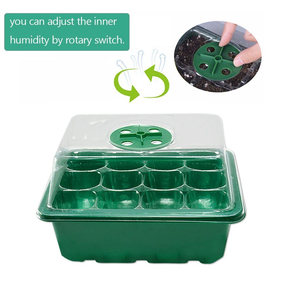With Ventilation Hole Plant Germination Base 6/12Grids Plant Starter Kit Seed Starter Tray  Garden
