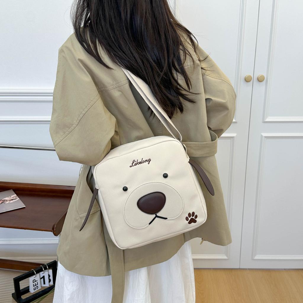 2025 new cartoon cute shoulder casual student versatile foreign style DIY popular Internet celebrity small bag girl bag