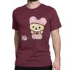 Novelty Rilakkuma Korilakkuma T-Shirts Unisex Wo Unisex Crewneck 100% Cotton T Shirt Short Sleeve Tee Shirt Plus Size Clothing
