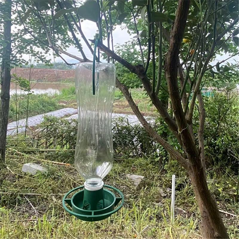 2/1Pcs Outdoor Bird Feeder Automatic Hanging Plastic Feed Bowl For Parrot Pigeon Pet Indoor Bottle Mouth Docking Feeding Suppli