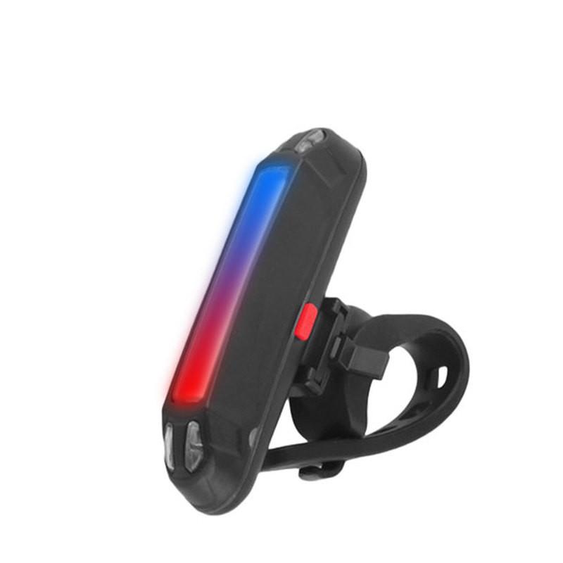 X-TIGER Bike Tail Light Ultra Bright Bike Light USB Rechargeable LED Bicycle Rear Light Red/Blue #1
