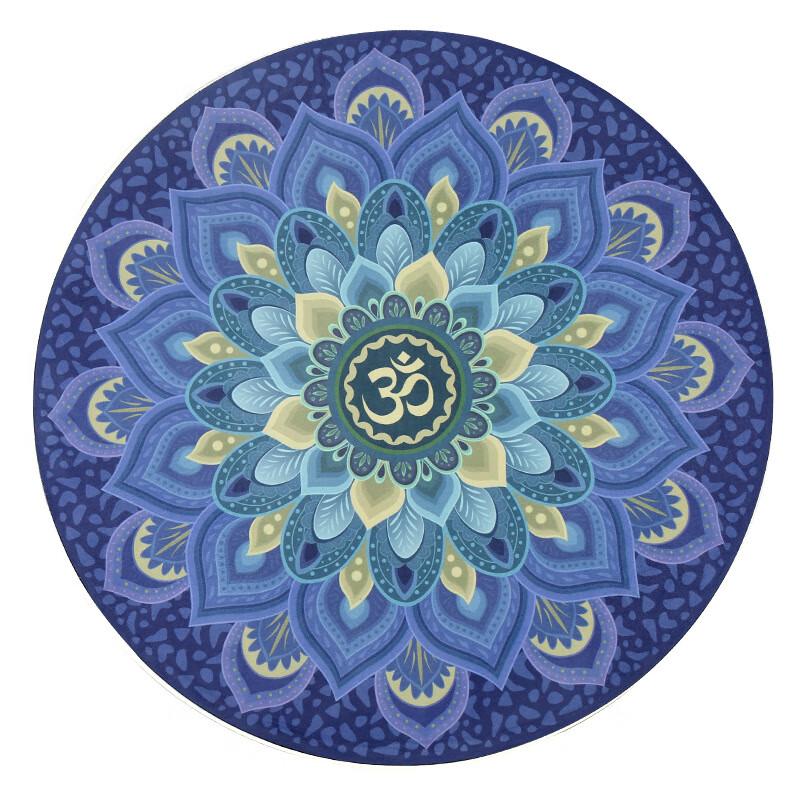 Oeny Dream Lotus Floral Round Yoga Meditation Mat