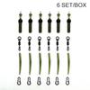 Kit de 25 piezas de componentes para aparejos de helicóptero, cuentas Chod, eslabones giratorios, mangas, aparejo Zig, aparejo Ronnie Hair, aparejo para comedero de carpas, accesorios