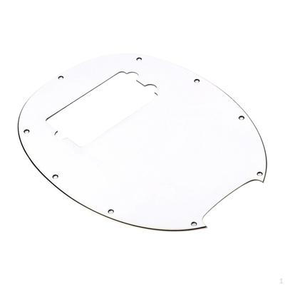 Bass Pickguard Guard Plate 9 Hole Instrument Accessory 4 String Basses Pick White