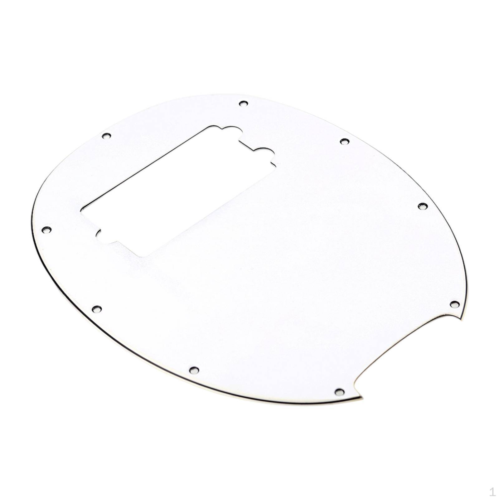 

Накладка пикгарда для бас-гитары 9 отверстий Аксессуар для инструмента 4-струнные бас-гитары Пик Белый