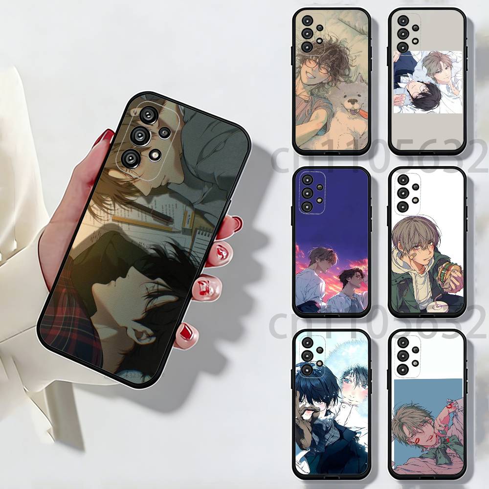 L-Lost In The C-Cloud Manga Phone Case for Samsung Galaxy A73,23,53,33,14,24,13,72,22,52,32,54,A34 Soft Cover