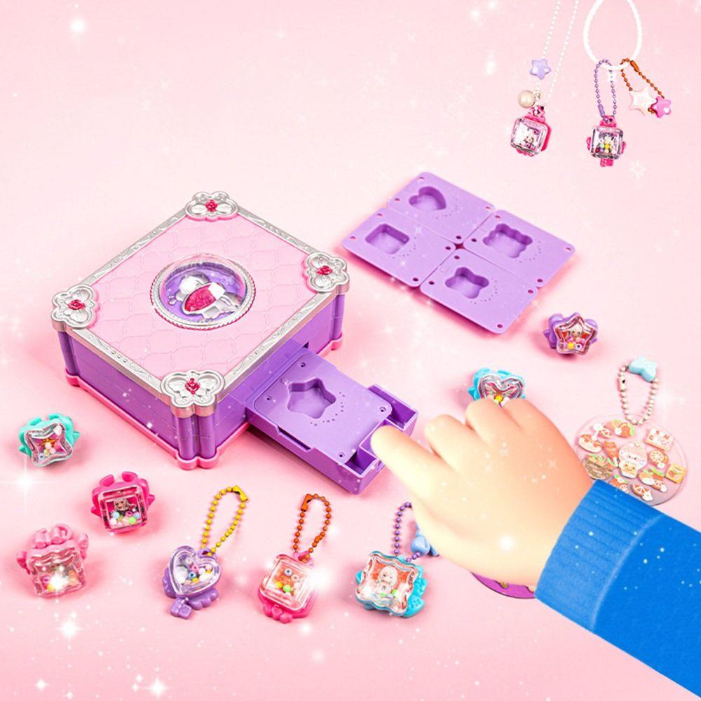 67/73/207PCS 3D Stickers Jewelry Making Kit Plastic Handmade Sticker Machine Versatile Toys Gift