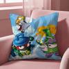 S-Superzings Cartoon Cushion Cover Multi-Scene Pillow Cover for Home & Car - Reversible, Soft & Durable for Daily Use