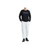 Anta Logo Print Crew Neck Pullover Sweatshirt Men Tops Basic-Black 152317727-4
