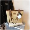 Straw Bag Women's Large Capacity 2025 New Summer Shoulder Bag Seaside Vacation Wind Beach Bag