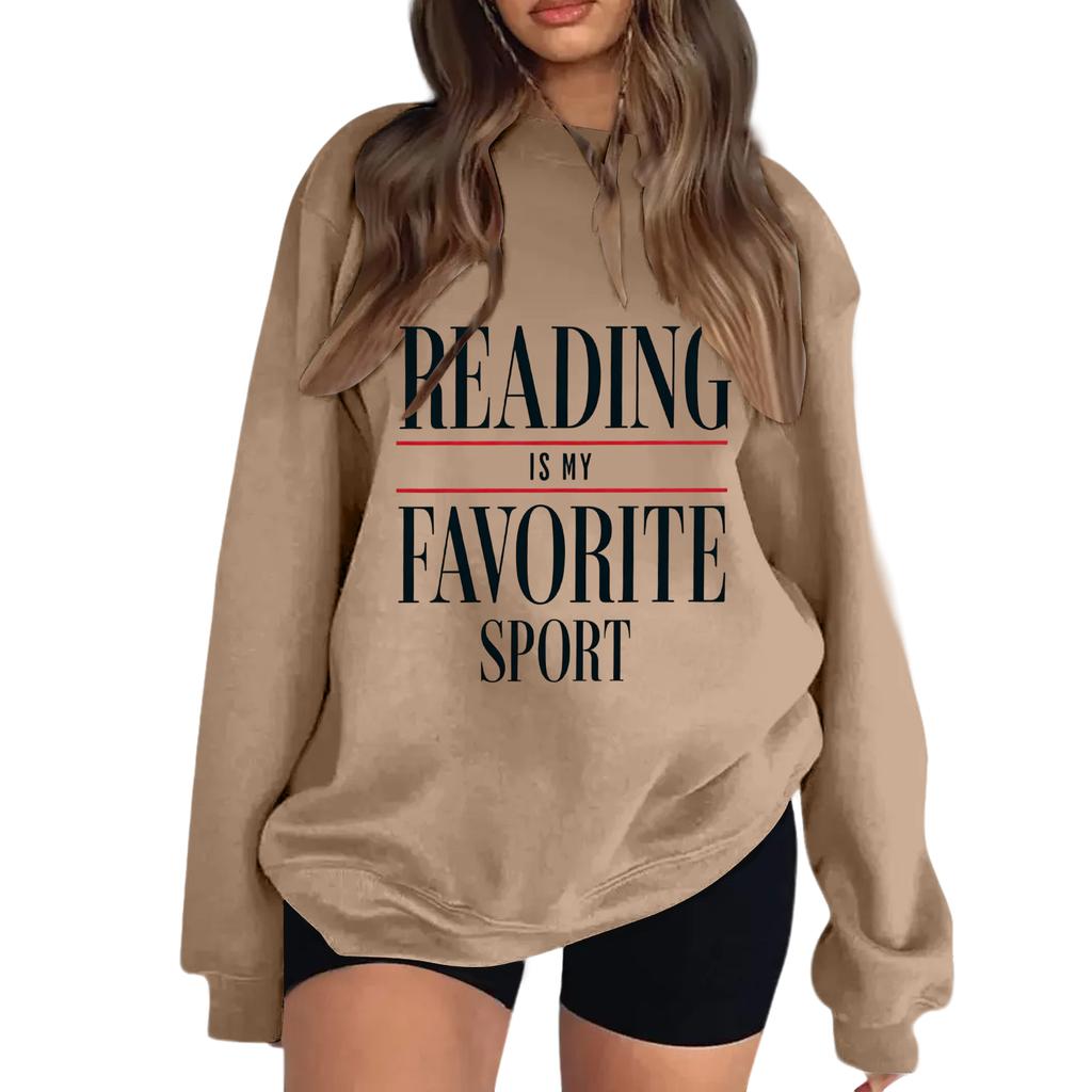 Damen Lesen ist mein Lieblingssport Sweatshirt