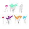 100Pcs Diamond Head Pin Pear Shaped Straight Colored Transparent for Floral Bouquets Sewing