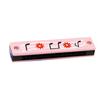 Wooden 16 Hole Fruit Pattern Harmonica Musical Instrument Educational Kids Toy