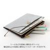 Midori Laid-Back Notebook Cover, Fabric, B6, Gray, 15369006