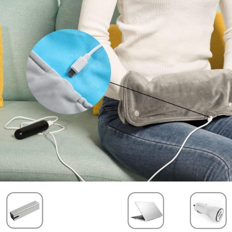 Furry Hand Warmer For Women And Kids Electric Heating Pad Throw Pillow Cushion Thicken Hand Muffs Plush