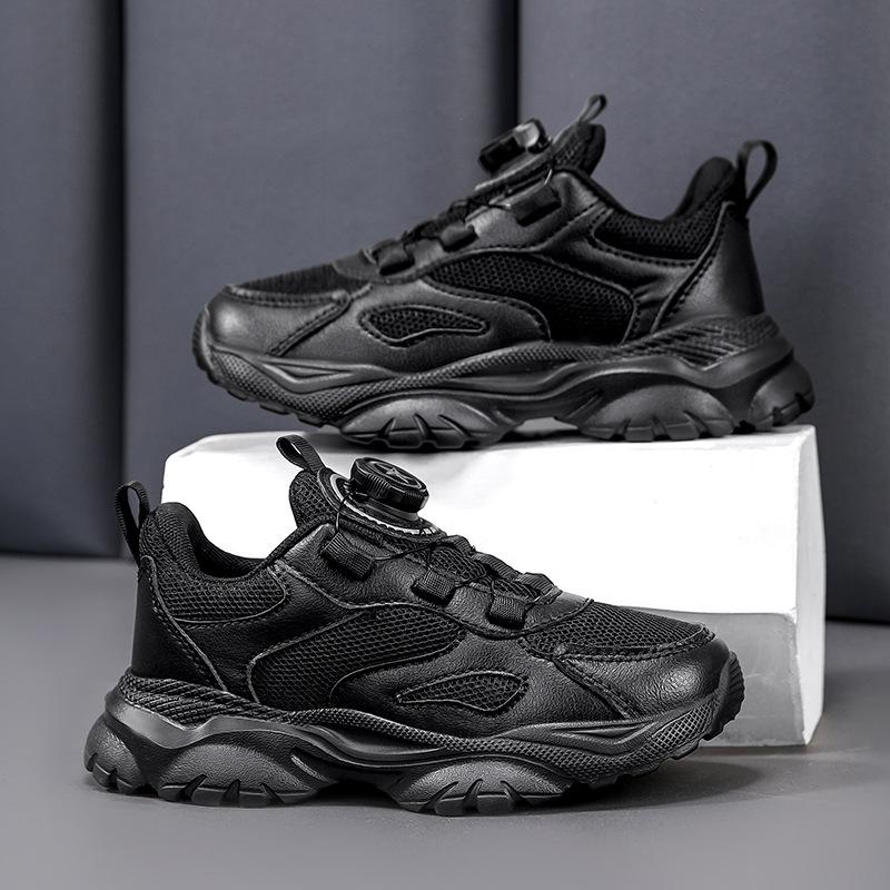 Children's white sneakers mesh breathable fashion versatile breathable medium and small children's school small white shoes boys' sneakers