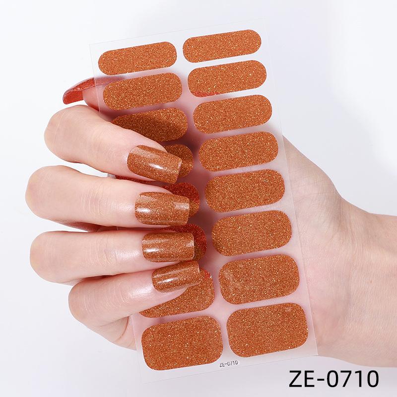 Naklejki na Paznokcie Cover Paski do Malowania Paznokci DIY Błyszczące Brokatowe Samoprzylepne Naklejki Dekoracja Manicure