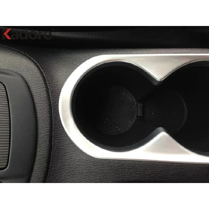 Car Front Console Water Cup Drink Holder Frame Cover Trim For Mazda CX-5 CX5 2012 2013 2014 2015 Matte Interior Accessories