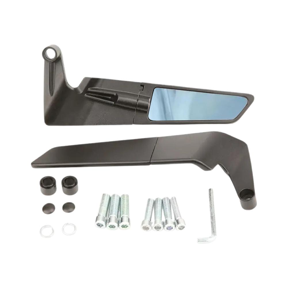 Universal Motorcycle Mirror Wind Wing Side Rearview Reversing Mirror For KAWASAKI Z750 NINJA250 For HONDA R6 FZ6 For SUZUKI For