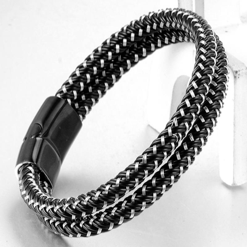 

Men s bracelets, retro leather rope cowhide bracelets, upside down buckle bracelets, daily accessories gifts