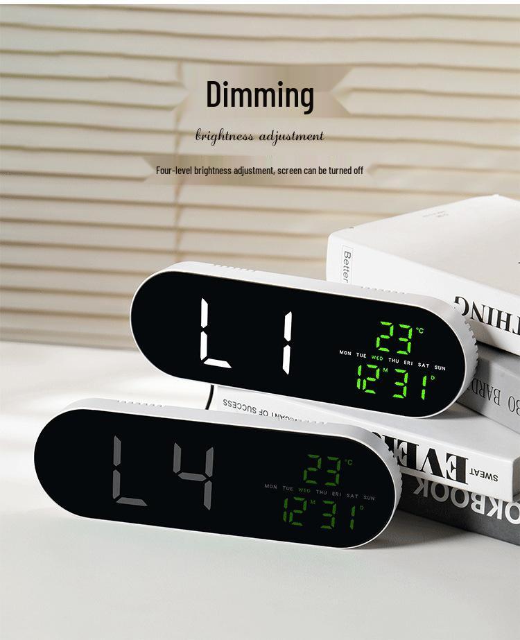 Multifunctional LED Geometric Style Clock for Living Room, Dining Room, and Bedroom - Model GH9009