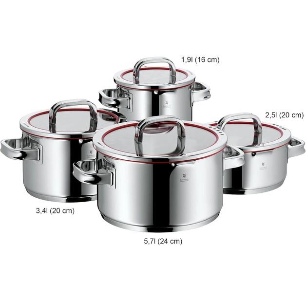 WMF Function 4 Saucepan Set, 4 Pieces (07.6004.6380)