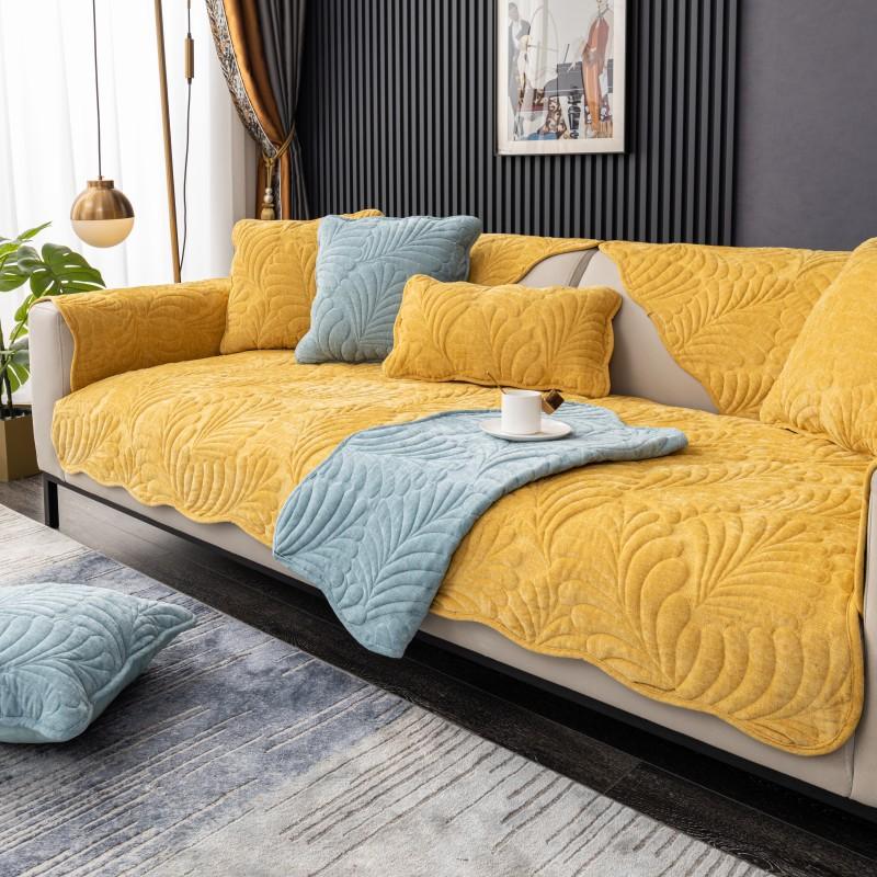 Sofa Cushion Universal In All Seasons  New Light Luxury High-End Seat Cushion Non-Slip Leather Sofa Special Cover Cover Cloth