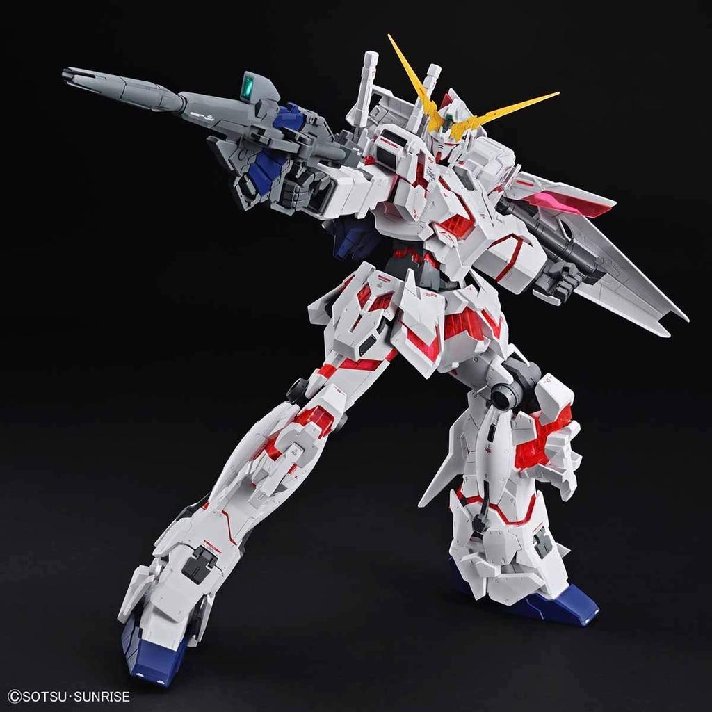 Mega-Modell Mobile Suit Gundam UC Unicorn Gundam Maßstab Plastikmodell (Zerstörungsmodus) 1/48 farbcodiert