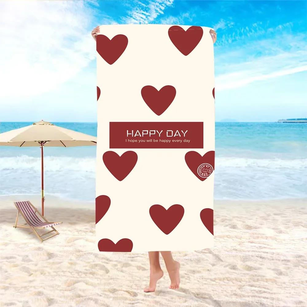 Microfiber Sand Free Beach Towel Absorbent Lightweight Thin Towel for Travel Pool Swimming Bath Camping Yoga Square Towel