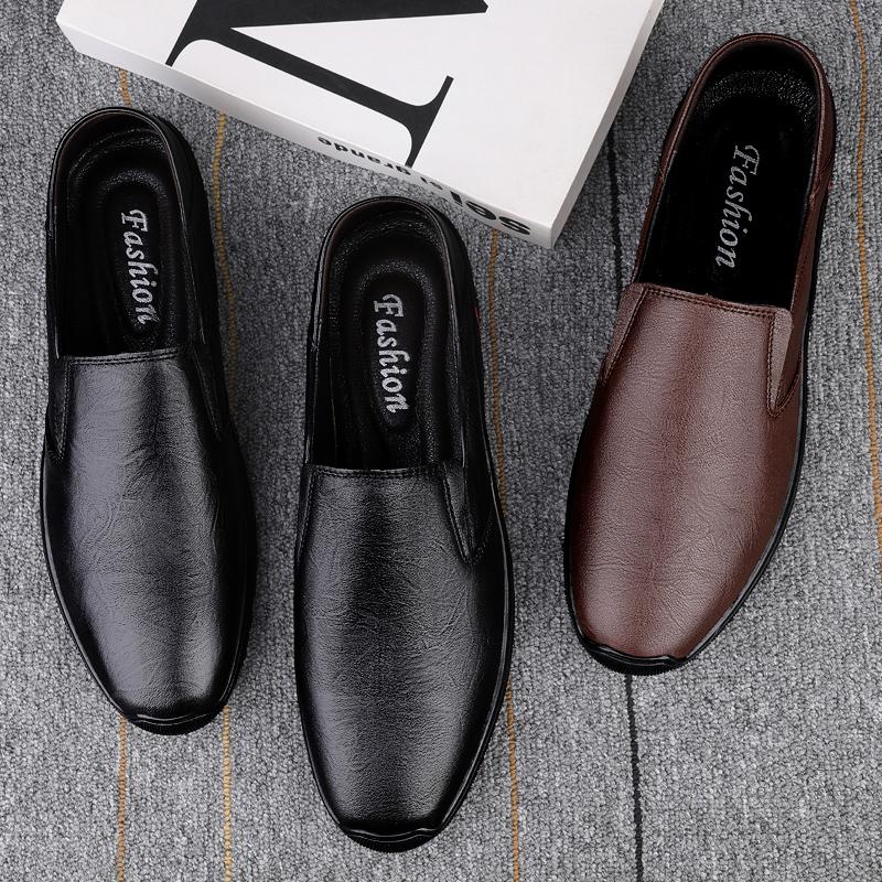Men's Genuine Leather Casual Shoes, Breathable Soft-soled Office Casual Shoes, Men's Banquet Shoes, Men's Soft Leather Shoes