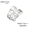 Walking Cat Rings Women Stainless Steel Gold Open Adjustable Ring Cute Animal Jewelry Valentine Gift