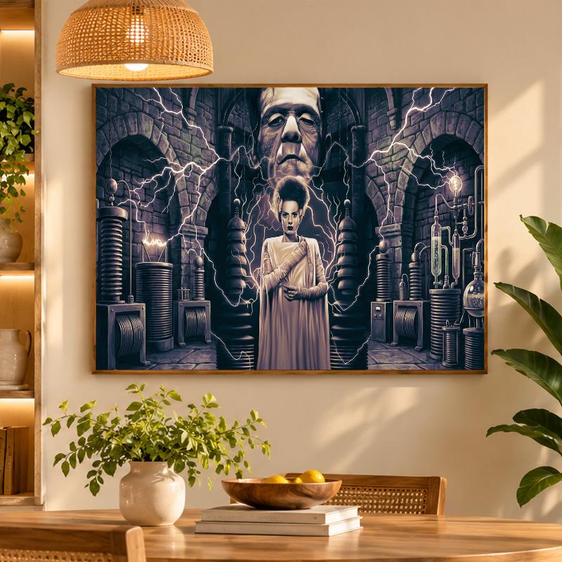 5D Diamond Painting Bride of Frankenstein DIY Full Drill Diamond Art Kit Home Decoration