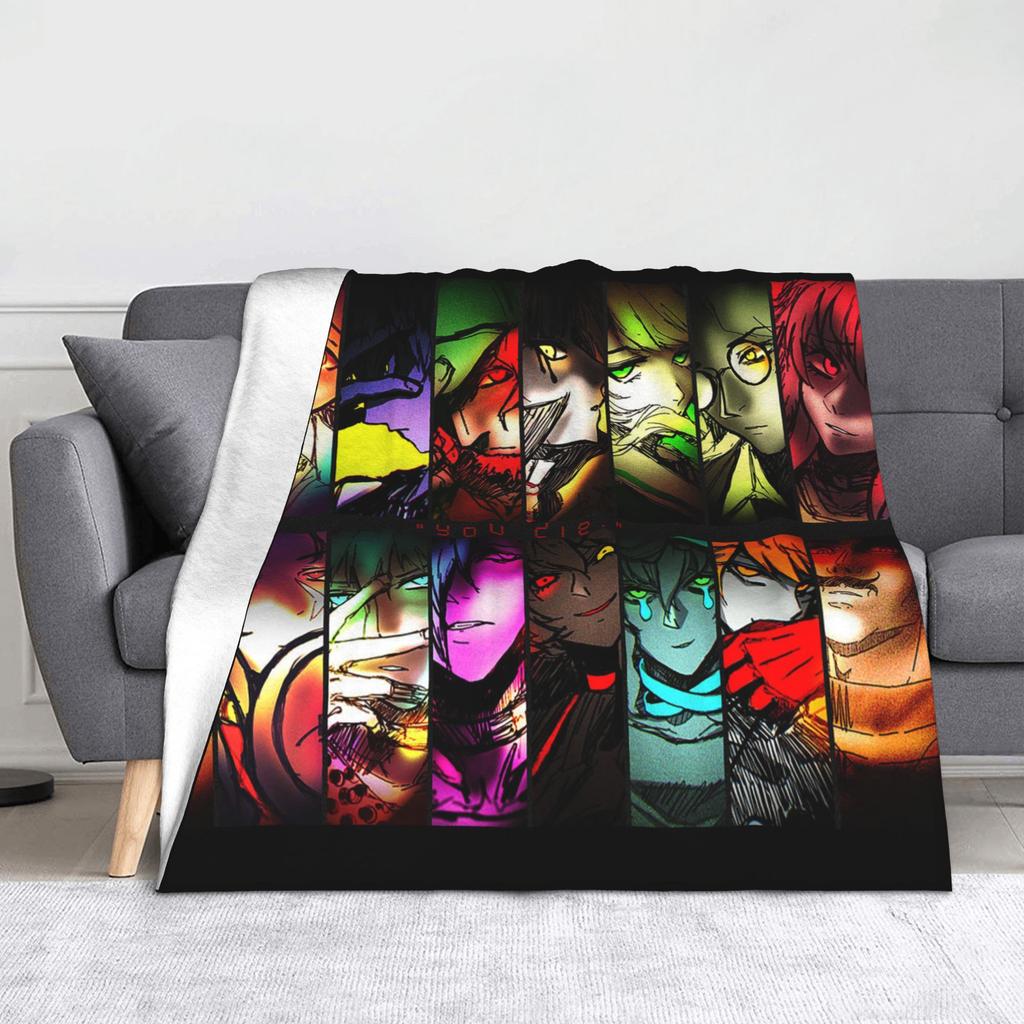 Shin Tsukimi Sou Hiyori Yaoi Blankets Autumn/Winter Your Turn To Die Game Multi-function Warm Throw Blanket for Sofa Thin Quilt
