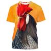 Trend Fun France Gallic Rooster Chicken Fowl Tričko s potiskem Harajuku Fashion Roztomilý Animal Grafický Trička Muži Streetwear