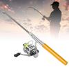 Portable   Pen Shape Fishing Rod Pole   Retractable Fishing Rod with Reel Wheel