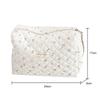 Storage Organizer Floral Puffy Quilted Cosmetics Bags Makeups Pouch Large Capacity Travel Makeup Bags Toiletry Cosmetics Cases