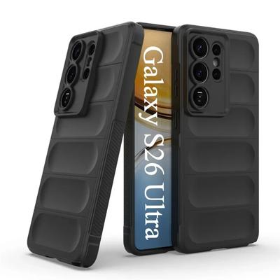 Airbag Soft Silicon Skin Feel Minimalist Phone Case for Samsung Galaxy S26 Ultra S25 Edge S24 FE S23 Non-Slip Camera Protect ShockProof Cover